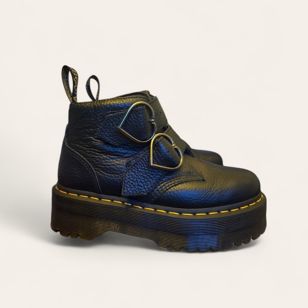 Dr Martin Devon Heart Platform Boots